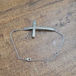 925 Silver Cross Bracelet